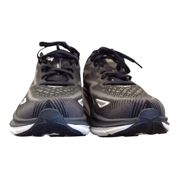 HOKA Clifton 9 Womens Size 7.5D Wide Black White Running Walking Shoes Nice cond - Picture 9 of 14